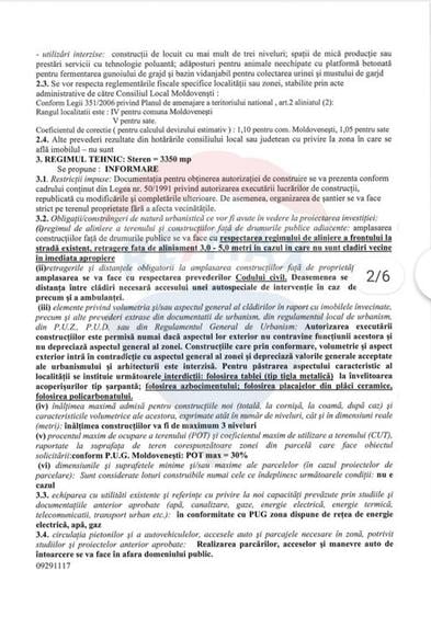 Teren Construcții intravilan de 3350 mp, în Stejeriș