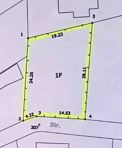 Teren Construcții intravilan de 470 mp, în Valea Alba
