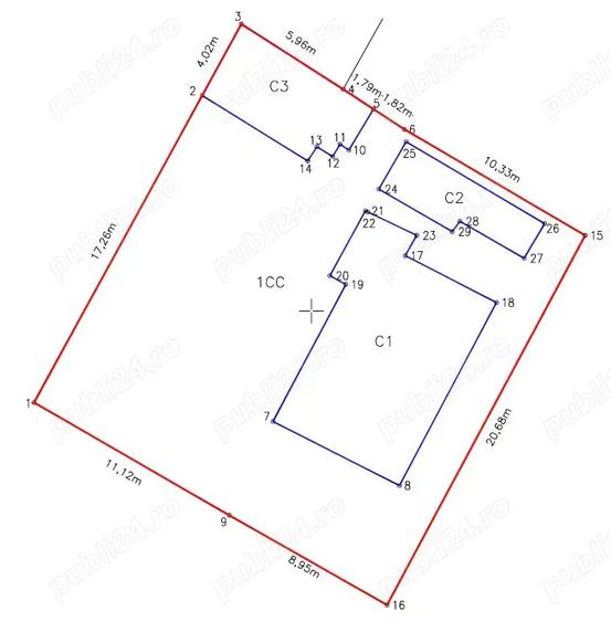 Casă cu 3 camere cu Teren 417 Mp în Prelungirea Ferentari