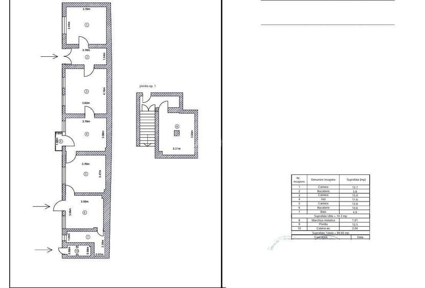 apartament 3 camere la curte, pivnita, centrala, Armeneasca- Mosilor - 8
