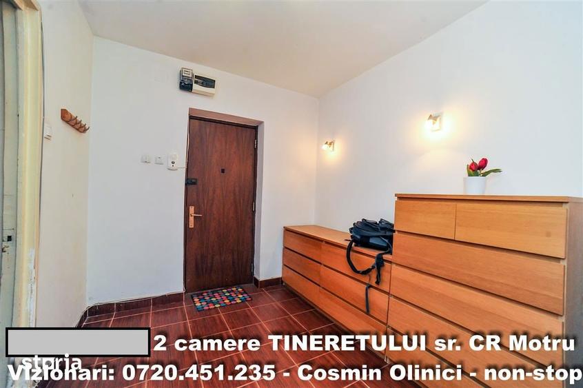 Apartament cu 2 camere semidecomandat în Tineretului