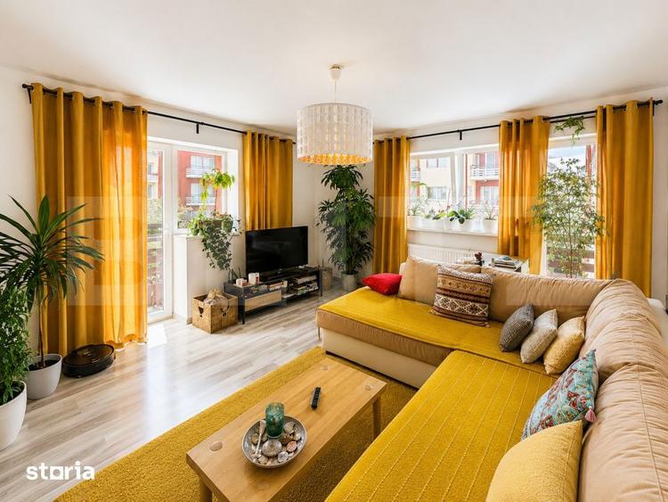 Apartament cu 2 camere decomandat, mobilat în Sânpetru