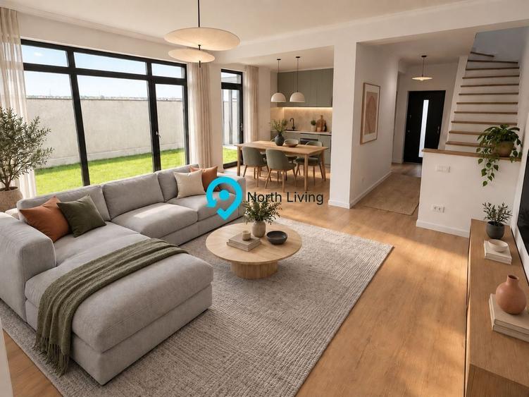 Duplex cu 5 camere cu Canalizare în Central