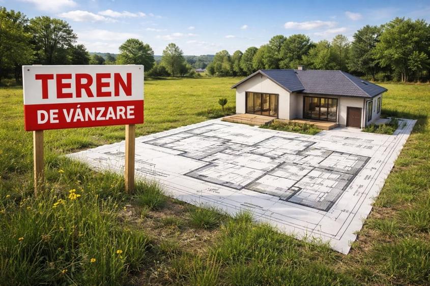 Teren Construcții intravilan de 700 mp, în Bună Ziua