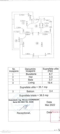 Garsonieră decomandată în Drumul Taberei