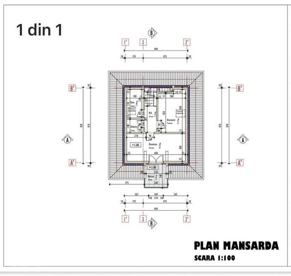 Teren de 1230 mp, în Aiton