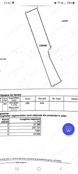 Teren de 7777 mp, în Ciofliceni