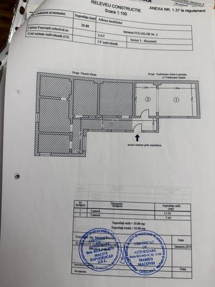 Casă individuală cu 3 camere cu Canalizare în 13 Septembrie