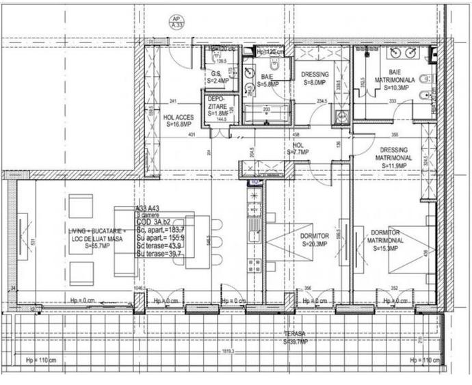 Apartament cu 3 camere decomandat în Floreasca