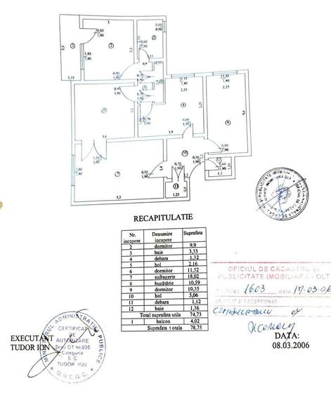Apartament cu 4 camere în Central