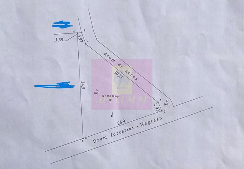 Teren Construcții intravilan de 453 mp, în Valea Doftanei