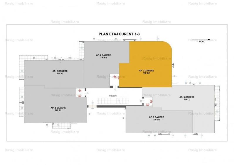 Apartament cu 3 camere semidecomandat în Ștefăneștii de Jos