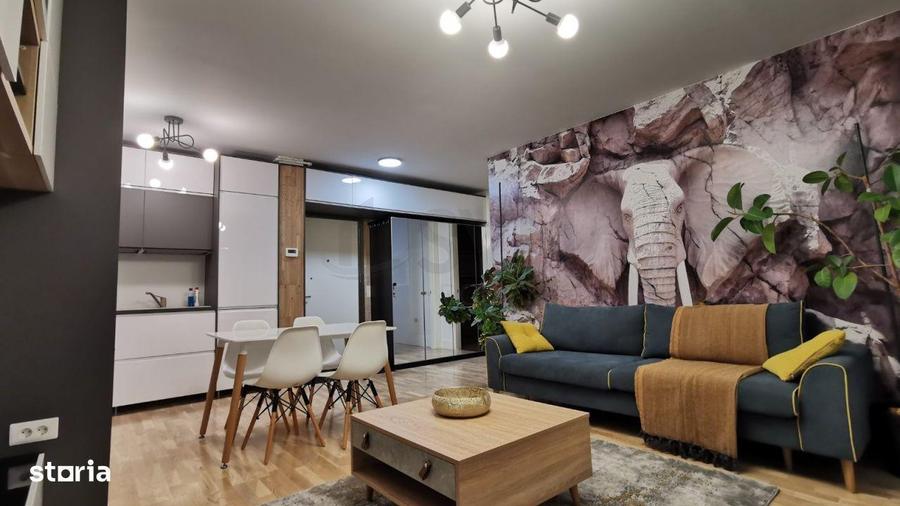 Apartament cu 2 camere, mobilat în Tei