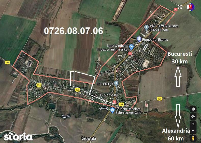 Teren de 7100 mp, în Iepurești
