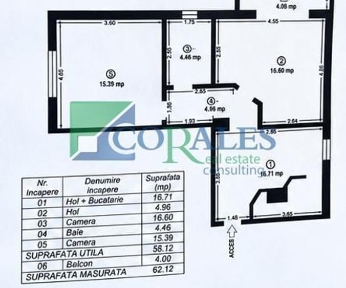 Apartament cu 2 camere decomandat, mobilat în Bucovina