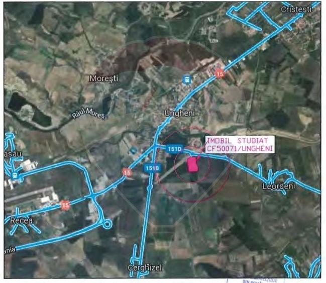 Teren agricol extravilan de 43485 mp, în Sud-Vest