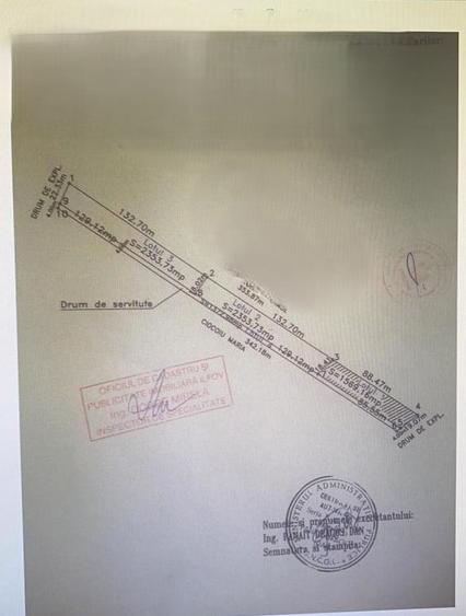 Teren Construcții intravilan de 2353 mp, în Exterior Vest