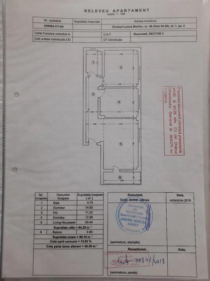 Apartament cu 3 camere decomandat în Nicolae Grigorescu