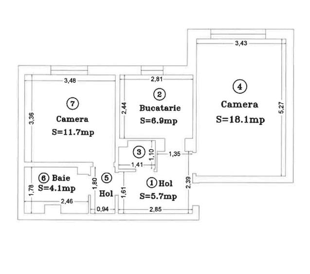 Proprietar vand apartament 2 camere in apropierea Complexului Studentesc - 9