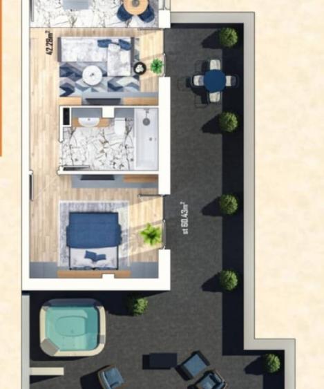 Apartament cu 2 camere decomandat în Sânnicoară