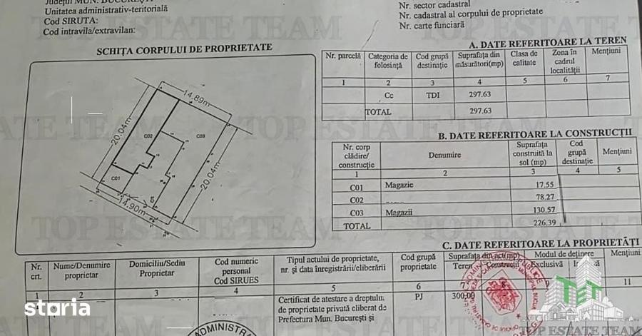 Casă cu 4 camere cu Teren 298 Mp în Bucureștii Noi
