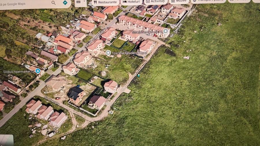 Teren de 392 mp, în Aradul Nou