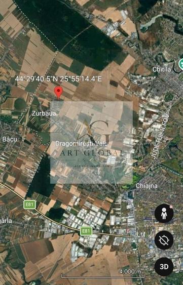 Teren Construcții intravilan de 500 mp, în Zurbaua