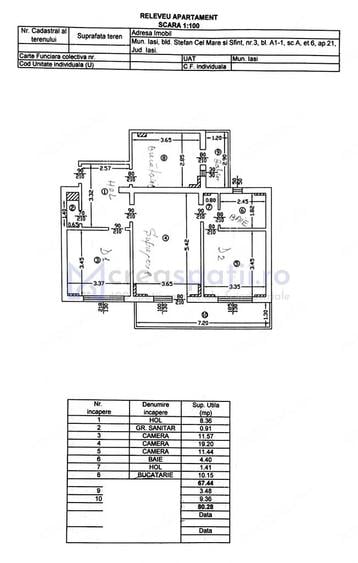Apartament cu 3 camere în Filiași