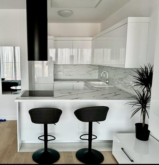 Apartament cu 2 camere decomandat, mobilat în Barbu Văcărescu