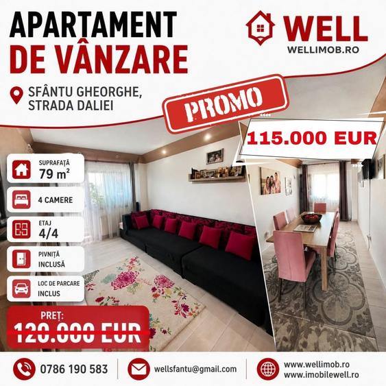 Apartament cu 4 camere în Lenin