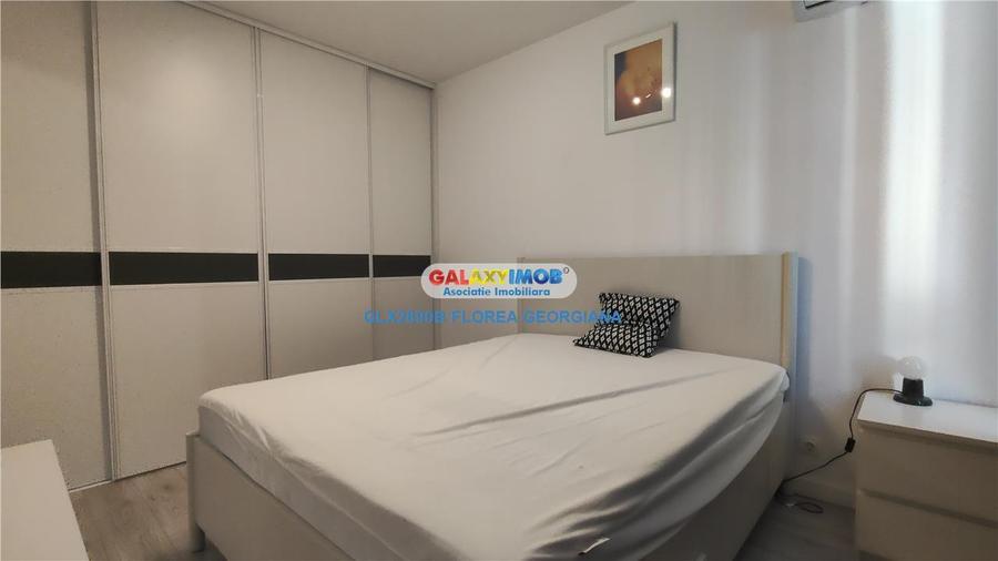 Apartament cu 2 camere semidecomandat, mobilat în Băneasa