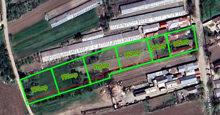 Teren Construcții intravilan de 970 mp, în Comana