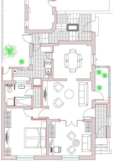 Apartament cu 3 camere în Dorobanți