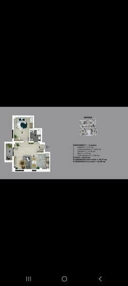 Apartament cu 2 camere decomandat în Central
