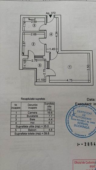 Garsonieră decomandată în Lujerului