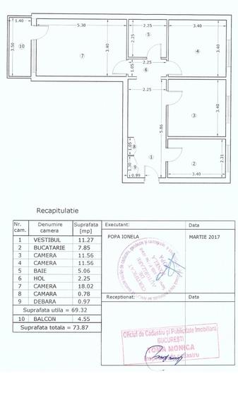 Apartament cu 3 camere decomandat în Colentina