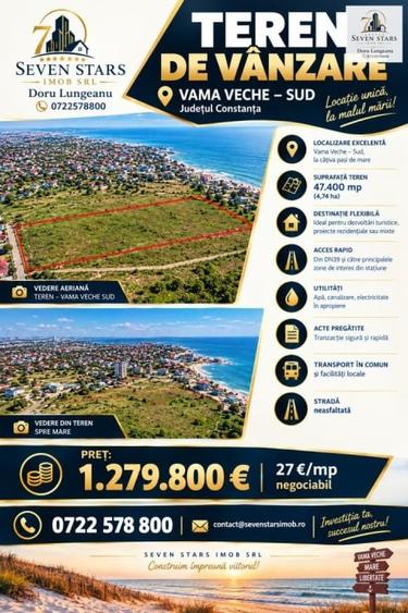 Teren intravilan de 47400 mp, în Sud