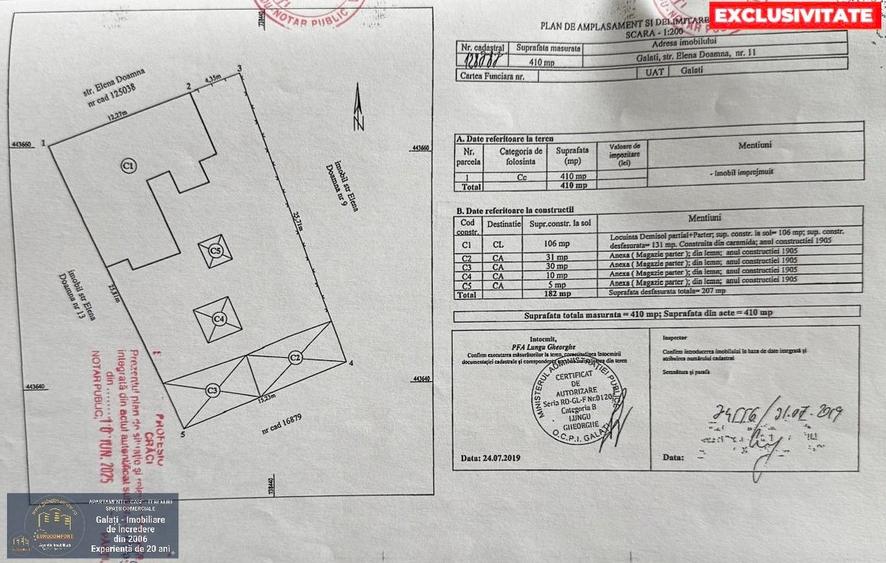 Casă cu 7 camere cu Canalizare în Central