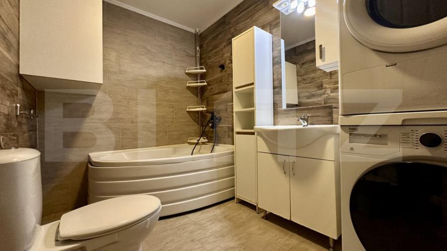 Apartament central, 3 camere, terasa 12mp, mobilat ?i util - 9