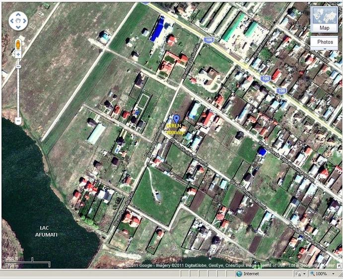 Teren de 1000 mp, în Afumați