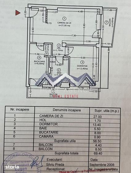 Apartament cu 2 camere în Sud