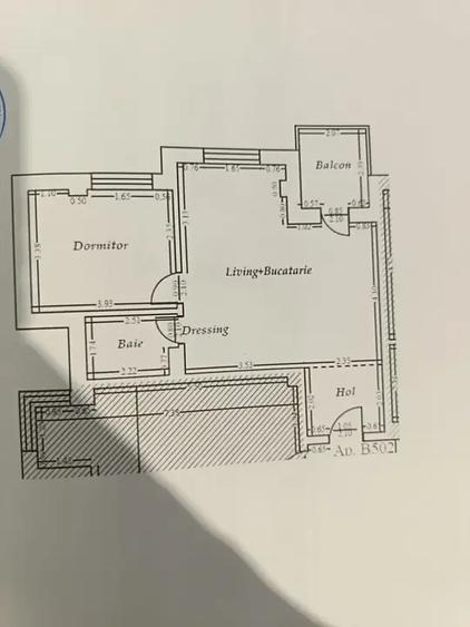 Apartament cu 2 camere semidecomandat în Sud-Vest