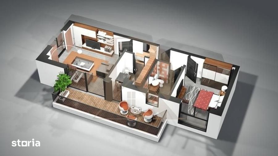 Apartament cu 2 camere decomandat în Copou