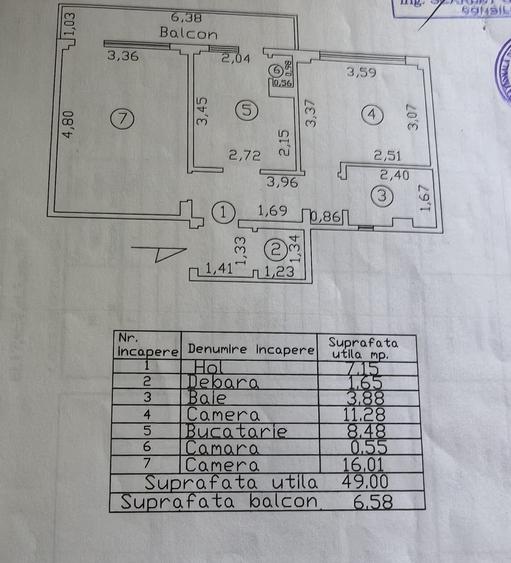 Apartament cu 2 camere decomandat în Vidin-Progresul