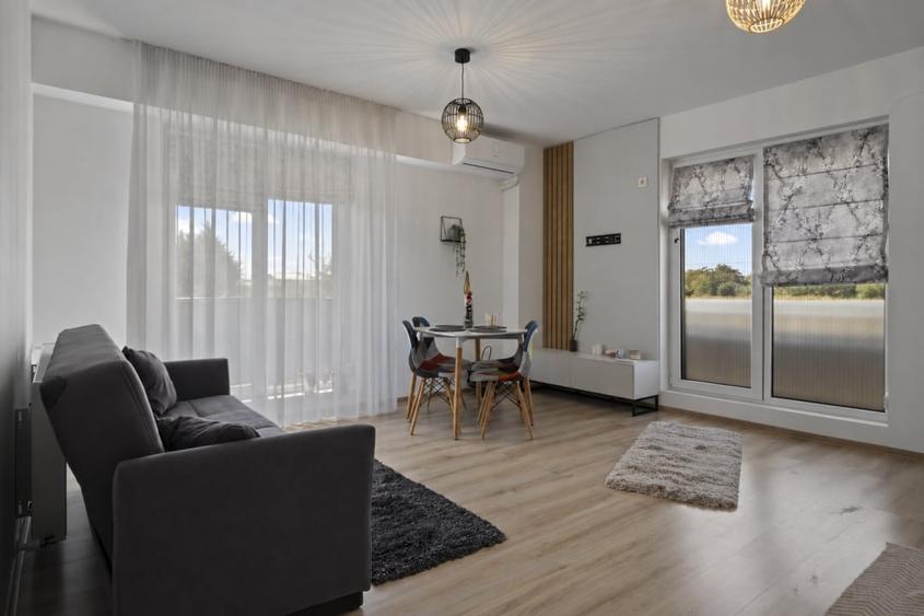 Apartament cu 2 camere decomandat, mobilat în Tunari