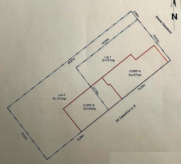 Teren Construcții intravilan de 362 mp, în Colentina