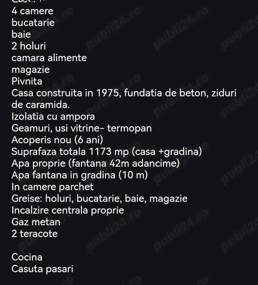 Casă cu 4 camere cu Teren 1173 Mp în Variaș