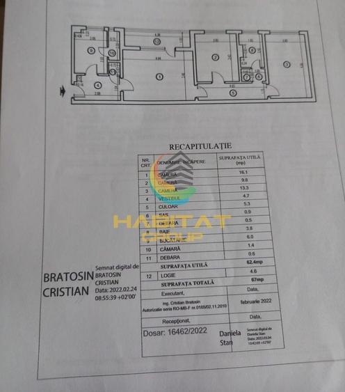Apartament cu 3 camere semidecomandat, mobilat în Brâncoveanu