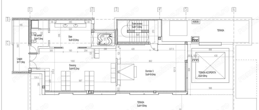 Apartament cu 6 camere semidecomandat în Dorobanți