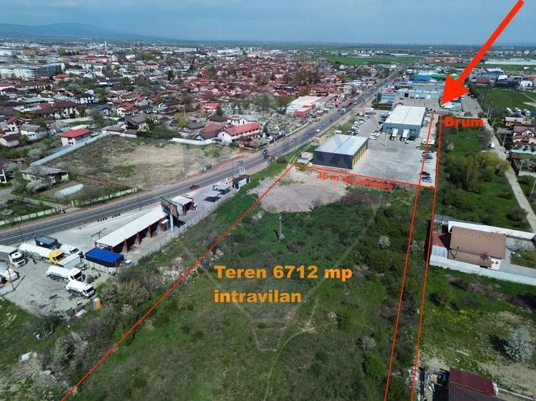 Teren Construcții intravilan de 6712 mp, în Est